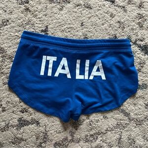 Y2K SWS Italia Micro Mini Track Shorts